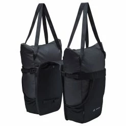 Double Sacoche De Vélo Avec Sacs Cabas TwinShopper Vaude -Bike Boutique de vente twinshopper vaude noir