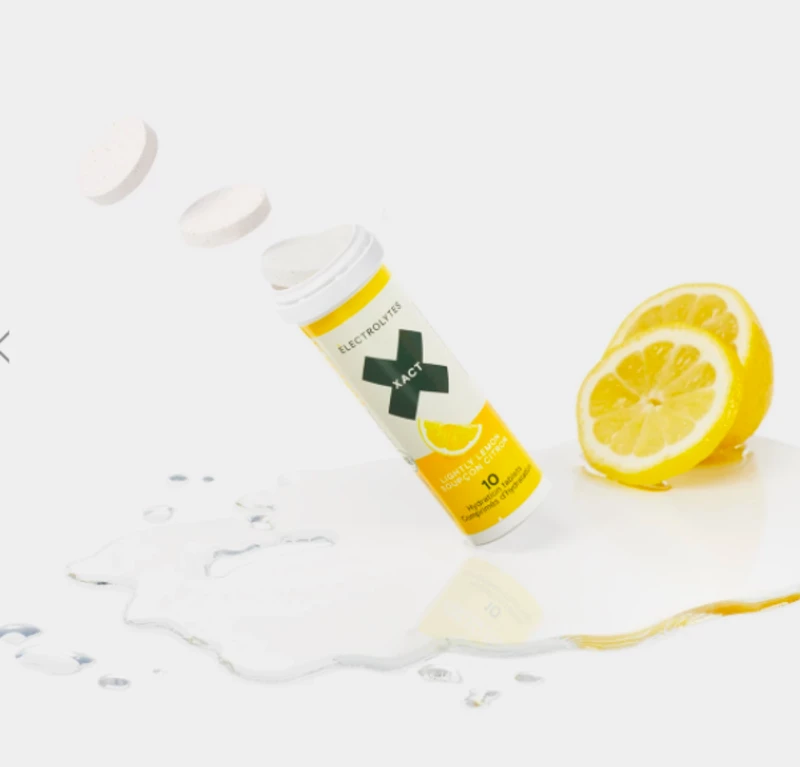 XACT Electrolyte Hint Of Lemon - Tube Of 10 Pastilles 1 XACT Electrolyte Hint Of Lemon - Tube Of 10 Pastilles